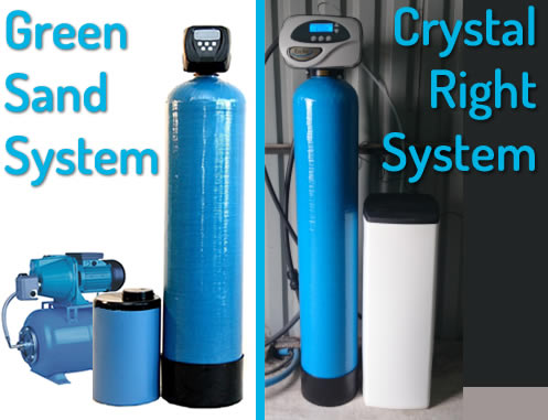 Iron Manganese Systems Greensand and Crystal Right water filtration units for Drinking water, wells and boreholes